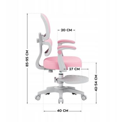 11. Fotel obrotowy Junior 4.4 Pink