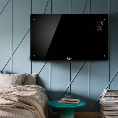 2. Grzejnik elektryczny czarny Q20F1 CARRUZZO