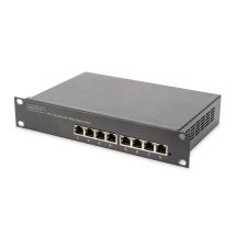Przełącznik L2 zarządzany Gigabit Ethernet PoE 8-portowy, 10 cali, 80W PoE budget