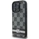 2. Etui DKNY Checkered Pattern & Printed Stripes na iPhone 16 Pro Max - czarne