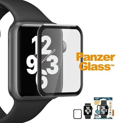 4. Szkło hartowane PanzerGlass Curved antybakteryjne na Apple Watch 4/5/6/SE - 40mm - czarne