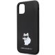 6. Etui Karl Lagerfeld Silicone Choupette Metal Pin na iPhone 11 / Xr - czarne