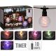 9. GIRLANDA OGRODOWA PARTY LIGHT 10LED G80 MULTIKOLOR