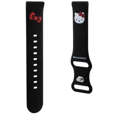3. Pasek Hello Kitty Silicone Kitty Head uniwersalny 20mm - czarny