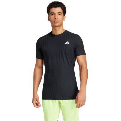 7. Koszulka męska adidas Tennis Climacool+ AirChill FreeLift Tee czarna JF8459