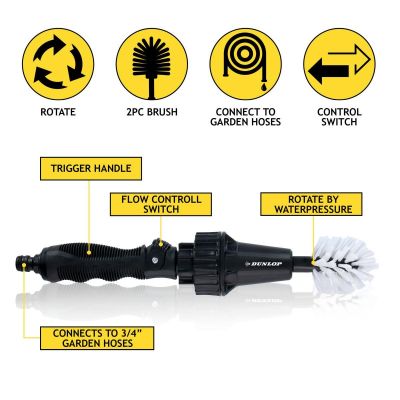 12. SZCZOTKA DO MYCIA FELG OBROTOWA DUNLOP DŁ. 36,5CM