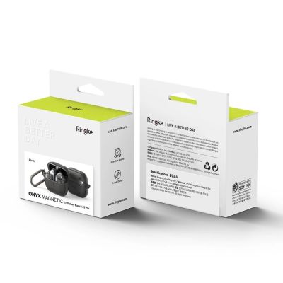 7. Etui Ringke Onyx MagSafe na Samsung Galaxy Buds 3 / 3 Pro - czarny