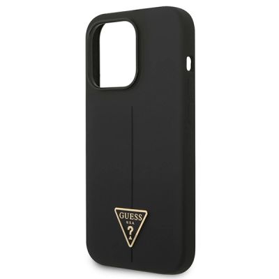6. Guess GUHCP14LSLTGK iPhone 14 Pro 6,1" czarny/black hardcase Silicone Triangle