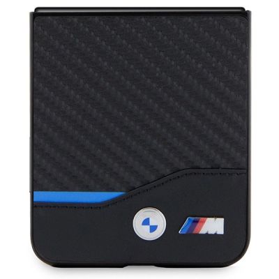 5. Etui BMW Leather Carbon do Samsung Galaxy Z Flip 5 - czarne