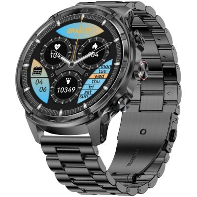 4. Smartwatch Gravity Czarny Pasek + Bransoleta GT41-2