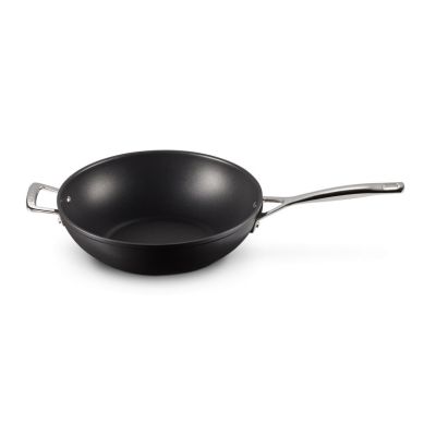 4. Le Creuset hartowany nieprzywierający Stir-Fry srebrny 30cm