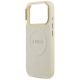 6. Etui Guess Peony Hot Stamp MagSafe na iPhone 17 Pro - beżowe