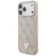 3. Etui Guess 4G Strap Triangle Logo MagSafe na iPhone 17 Pro Max - różowe