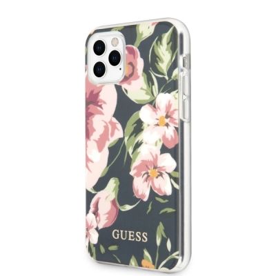 2. Etui Guess N.3 Flower Collection na iPhone 11 Pro Max - granatowe