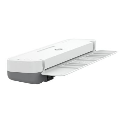 17. HP Laminator ONELAM 400 A3, na zimno/gorąco, zintegrowany trymer, zaokrąglacz rogów, prędkość 40cm/min + 15 folii: 3xA4, 4xA5, 4xA6, 4xB-CARD, biały