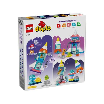 2. LEGO DUPLO  10422 Przygoda w promie kosmicznym 3 w 1