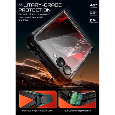 4. Etui Supcase UB Grip Mag MagSafe na Samsung Galaxy Z Flip 8 - czarne