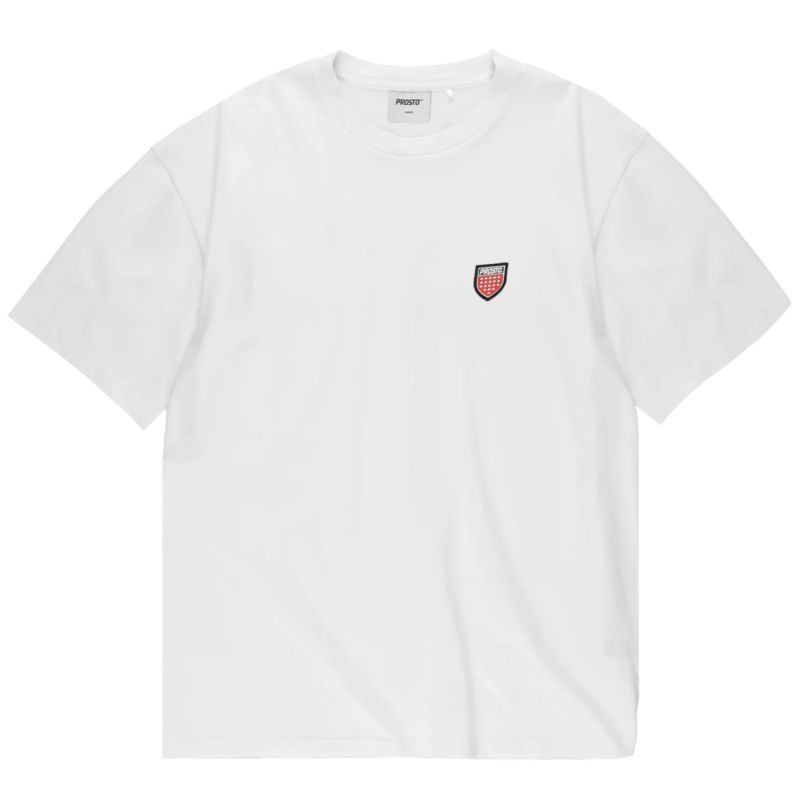 Prosto Small Shield T-shirt KL261MTEE1072 Białe L