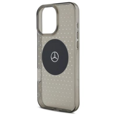 6. Etui Mercedes MB Case Star Pattern na iPhone 16 Pro - czarne