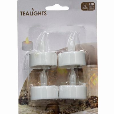 19. ZESTAW 4 ŚWIECZEK TEA LIGHT LED