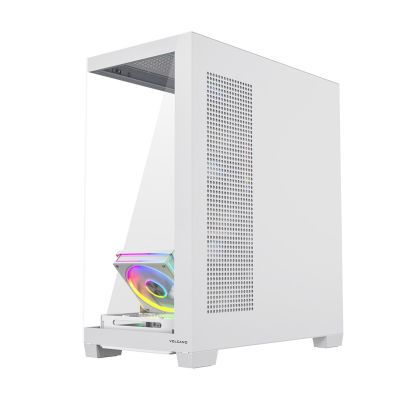 16. MODECOM OBUDOWA VOLCANO STELLAR PLUS ARGB MIDI 5F WHITE