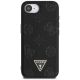 3. Etui Guess Grained Hot Stamp Peony Triangle Logo MagSafe na iPhone 16e - czarne