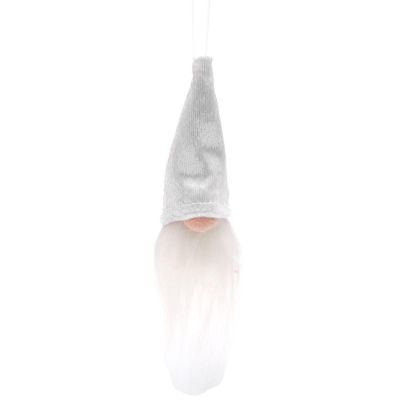 15. ZAWIESZKA DEKORACYJNA MIKOŁAJ 11CM BIAŁY
