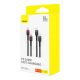 7. Kabel Baseus Cafule USB-C / USB-C 100W 1 m - czerwono-czarny i czarno-szary (2 szt.)