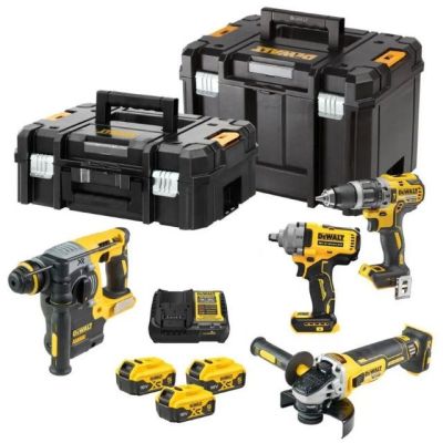 2. DEWALT.ZESTAW COMBO 18V DCK428P3T (DCF894 + DCD796 + DCG405 + DCH273) 3x5,0Ah TSTAK