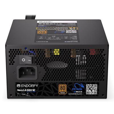 10. ENDORFY Vero L6 moduł zasilaczy 550 W 24-pin ATX ATX Czarny