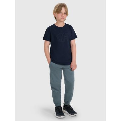 3. T-shirt regular z nadrukiem chłopięcy 4F 4FJRMM00TTSHM3255-31S