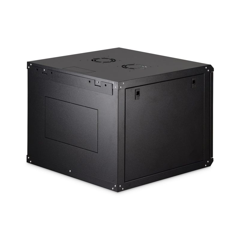 2. Szafa sieciowa wisząca DYNAmic 19" 9U rack 600x600, drzwi szyba, czarny, niedzielona, złożona, 60kg