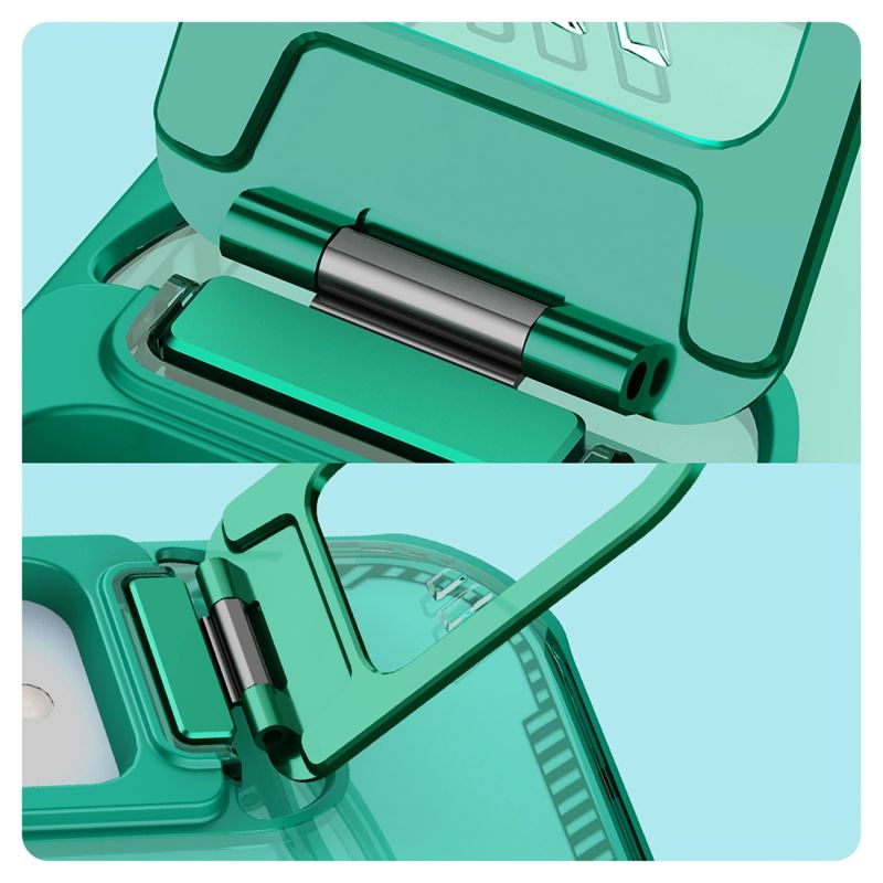 11. Etui Nillkin Iceblade Prop Magnetic z podstawką na iPhone 16e / 17e - zielone