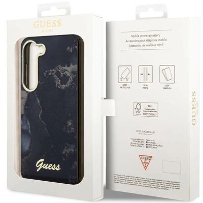 8. Etui Guess Golden Marble Collection S23 - czarne