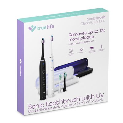 18. Szczoteczka soniczna TrueLife SonicBrush Clean70 UV Duo