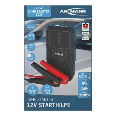 7. Rozrusznik akumulatorowy ANSMANN 10.0 Latarka Powerbank 37Wh 12V