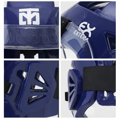 8. Kask z osłoną twarzy Extera 3 Pro World Taekwondo (WT) | MOOTO