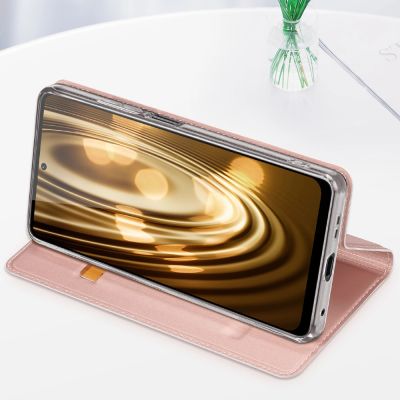 18. Dux Ducis Skin Pro etui do Xiaomi Redmi Note 12 pokrowiec z klapką portfel na kartę podstawka niebieskie