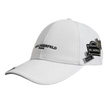 Czapka z daszkiem Karl Lagerfeld Paris Strapback Biała - L5WH7947-wht