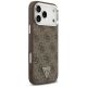 4. Etui Guess 4G Triangle Logo MagSafe na iPhone 18 Pro Max / 17 Pro Max - brązowo-srebrne
