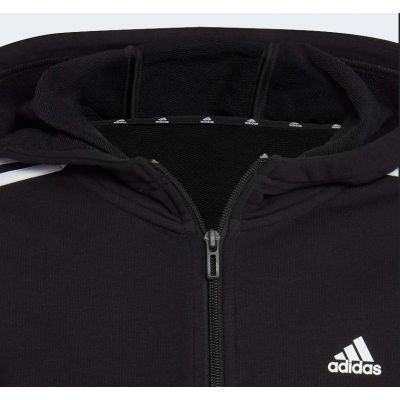 3. Bluza adidas Essentials 3 Stripes Full-Zip Hoodie Jr IC3634
