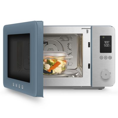 11. Smeg MOC02SBMEU kuchenka mikrofalowa Niebieski Kuchenka mikrofalowa kombinowana Blat 27 l 900 W