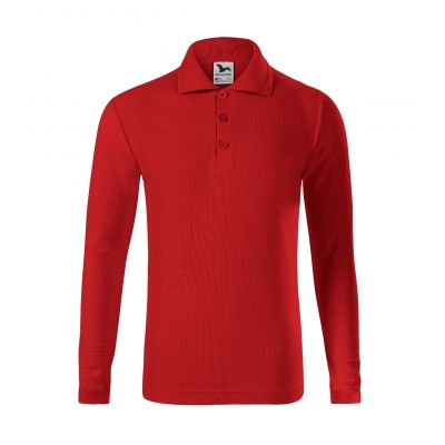 2. Koszulka polo Malfini Pique Polo LS Jr MLI-24107 czerwony