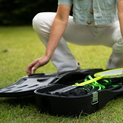 18. VIRTUFIT ZESTAW 2-W-1 PRZENOŚNY ZESTAW DO BADMINTONA I TENISA - W ZESTAWIE WALIZKA I RAKIETKI