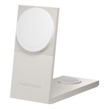 Native Union Rise 3-In-1 Qi2 Smartfon Jasny Szary USB Bezprzewodowe ładowanie Wewnętrzna
