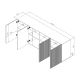 4. Komoda PAFOS 200x40x82 czarny mat