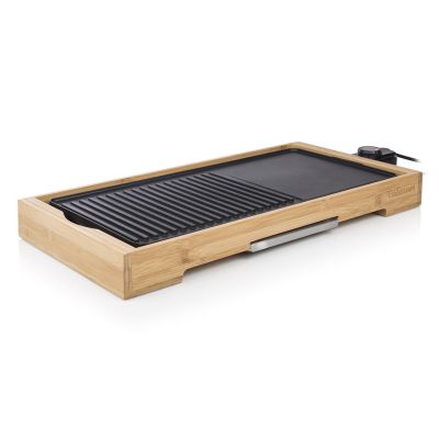 6. Tristar BP-2641 grill Gril Blad Prąd elektryczny Bambusowy, Czarny 2200 W