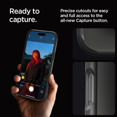 11. Etui Spigen Ultra Hybrid na iPhone 16 Pro Max - czarny mat