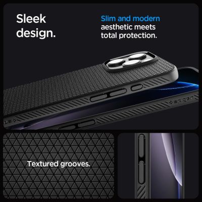 9. Etui Spigen Liquid Air na iPhone 16 Pro Max - czarne