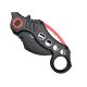 2. Nóż SCK Steel Claw Knives Karambit K29 czarno-czerw